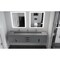 Castello Usa Nile 84-inch Gray Vanity Set with Gray Top and Chrome Handles CB-MC-84G-CHR-2053-GR - alternate 7